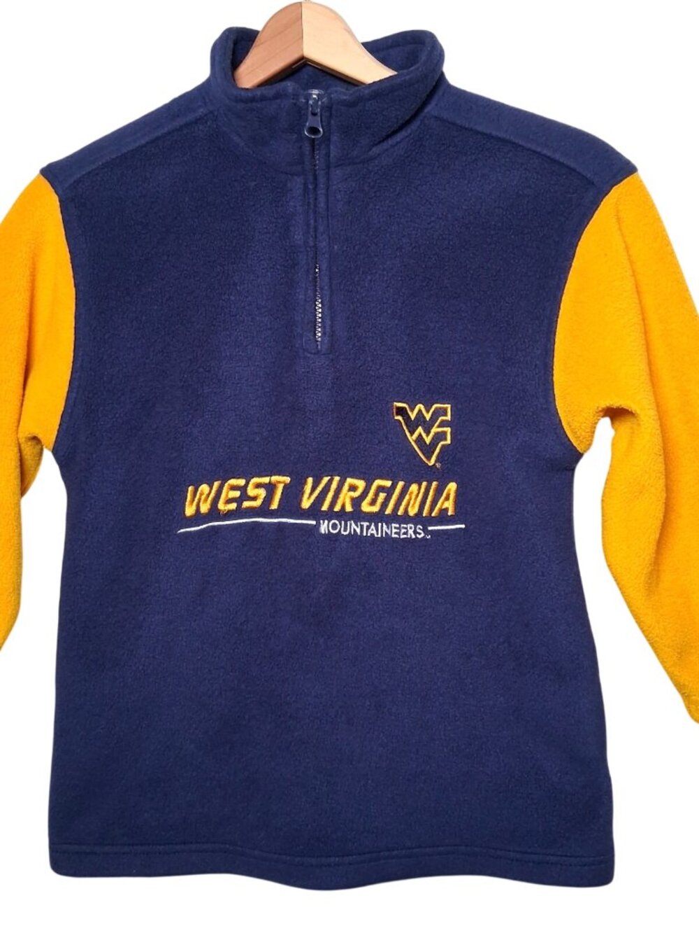 Vintage WVU Mountaineers Starter Fleece Jacket Kids 6/7 West Virginia University